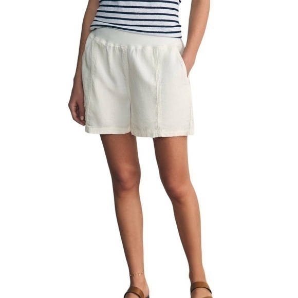 Faherty Arlie Day White Pull-On Casual Shorts Size Extra Small New